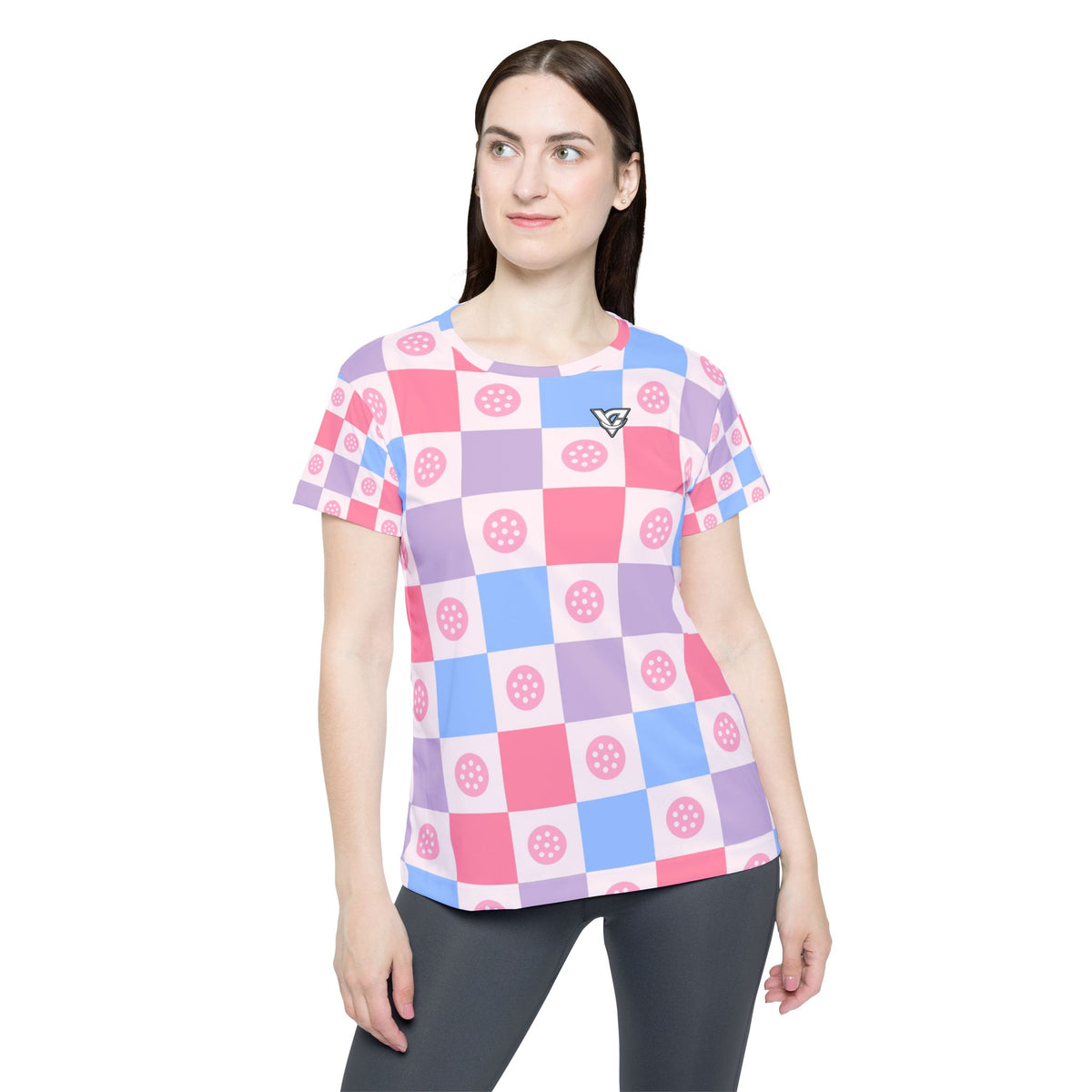 Pickleball Cotton Candy Checker Drive Women's Sports Jersey