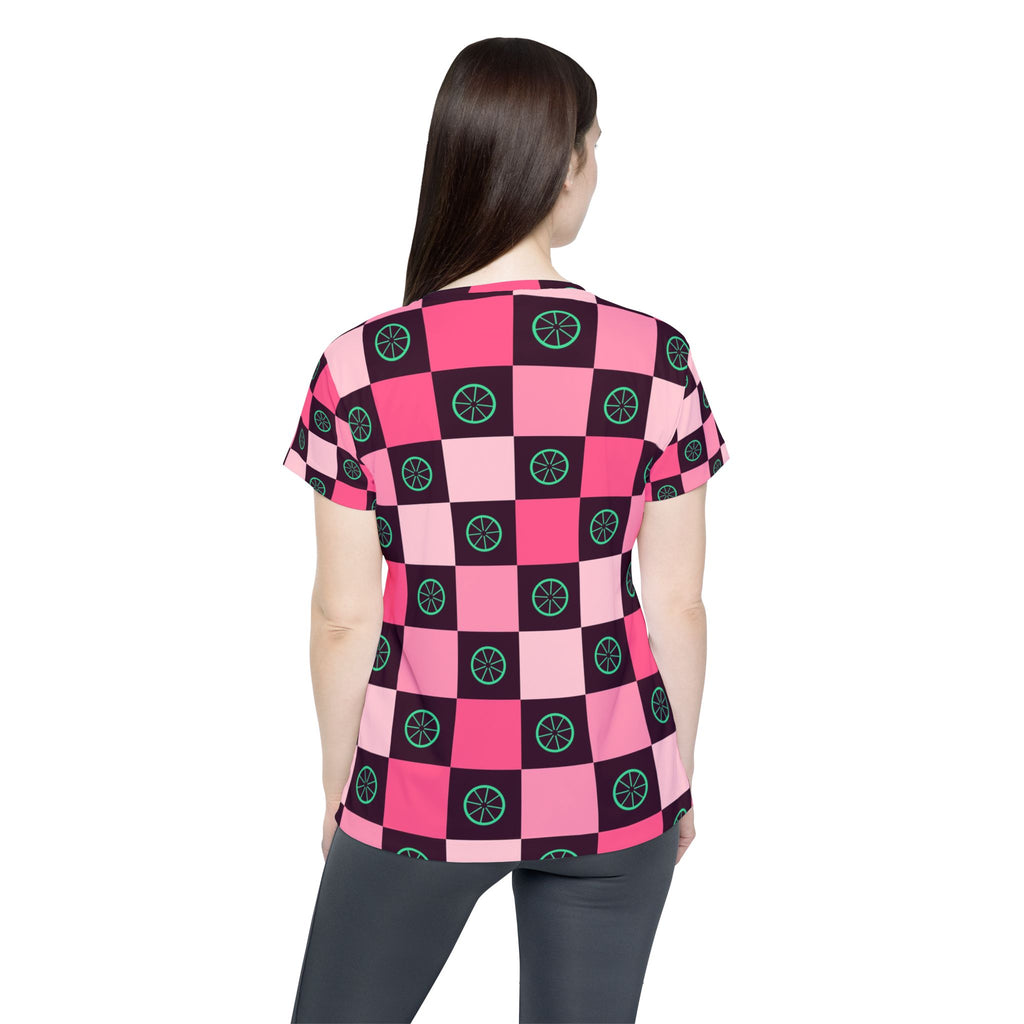 Cycling Flamingo Fizz Checker Drive Women's Sports Jersey