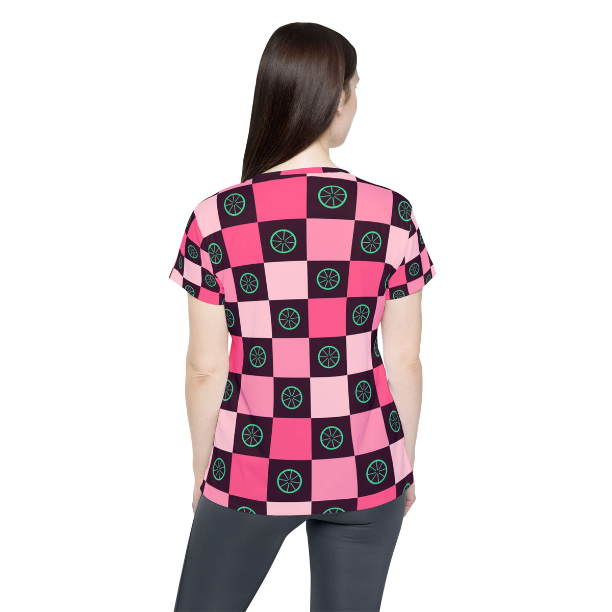 Cycling Flamingo Fizz Checker Drive Women's Sports Jersey
