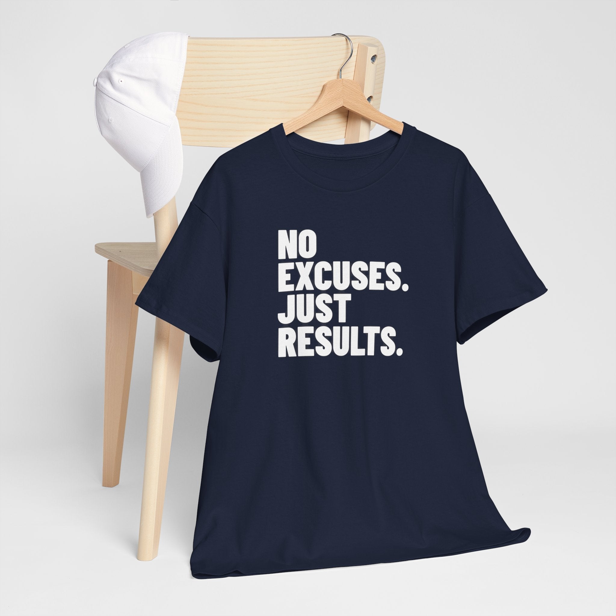 No Excuses Just Results | Motivational Fitness T-Shirt