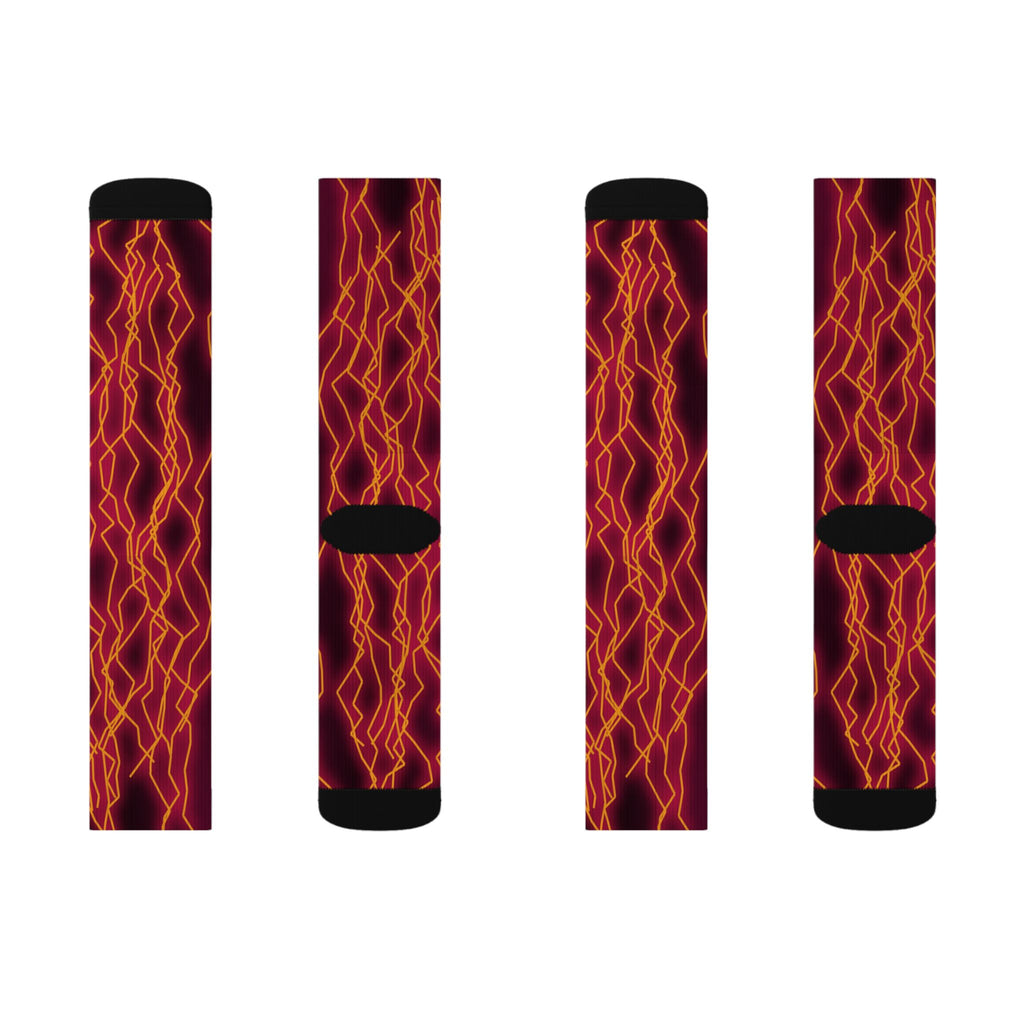 Infrared Lightning Athletic Crew Socks