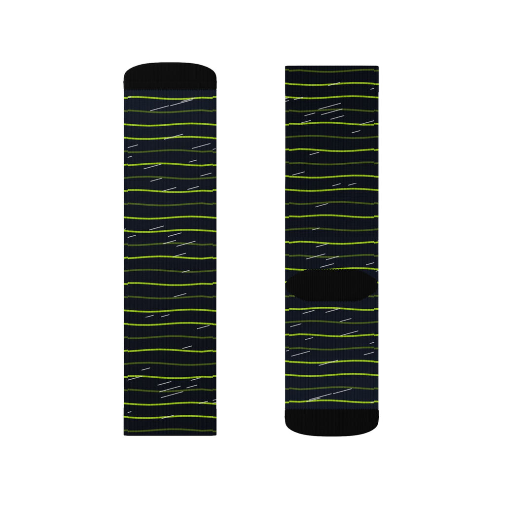 Running Volt Night Pace Lanes Athletic Crew Socks