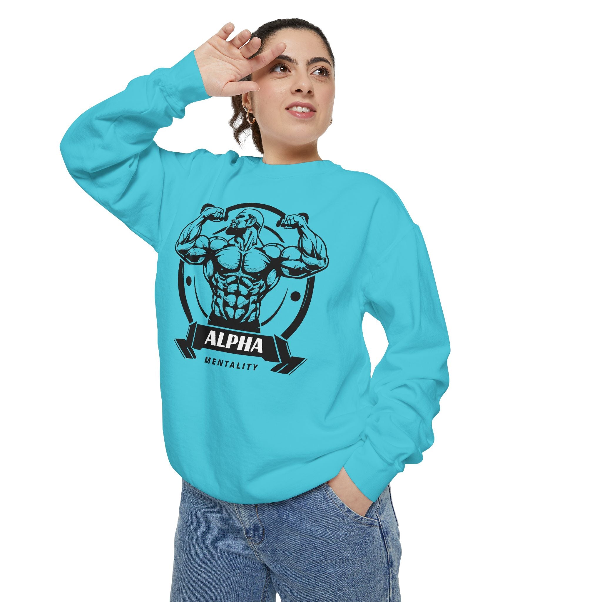 Alpha Mentality Sweatshirt | Muscular Gym Crewneck