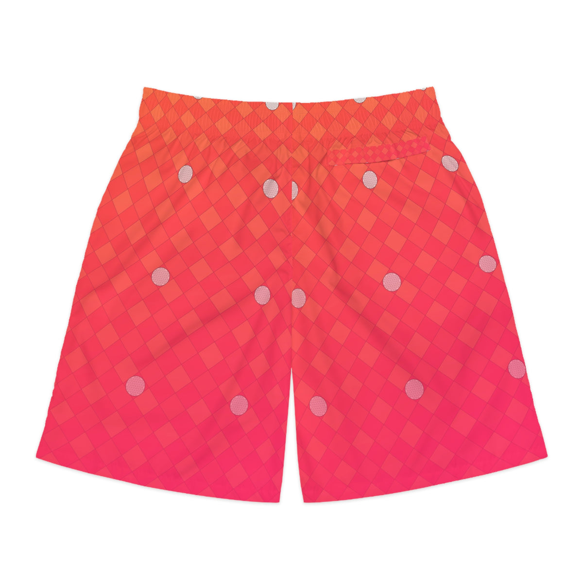 Golf Sunset Fade Dimple Links Men's Athletic Shorts with Pockets