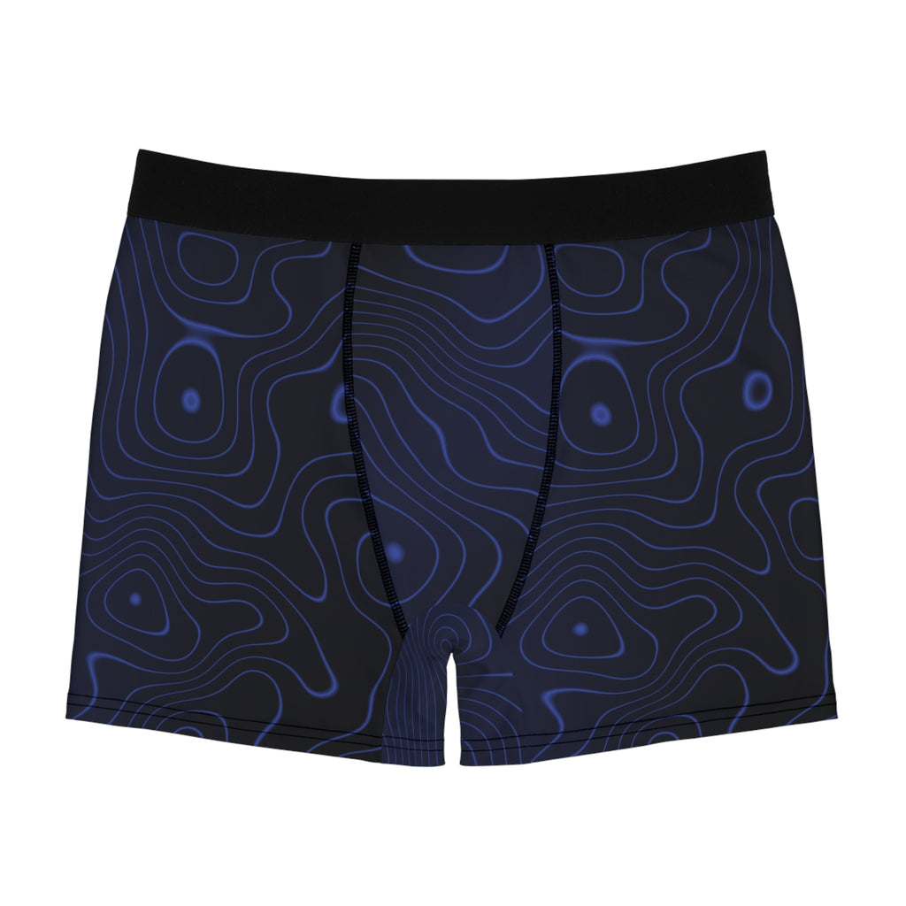 Midnight Topo Men's Boxer Briefs — Performance Underwear