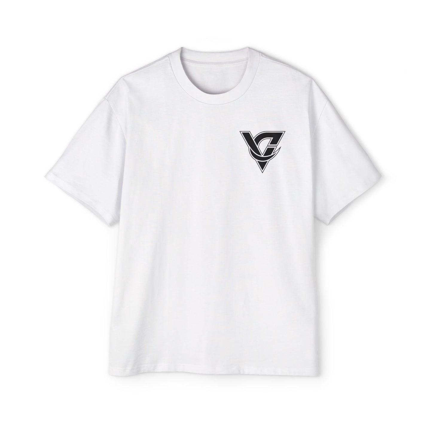 Graphic Tee — Minimal Geometric V Logo Chest Print