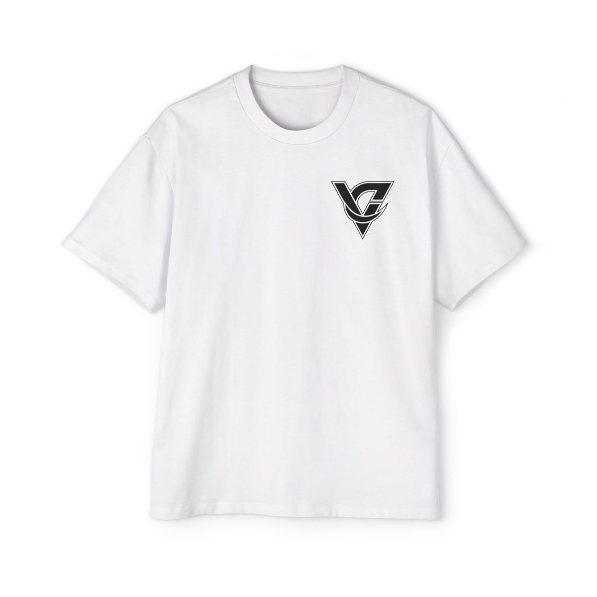 Graphic Tee — Minimal Geometric V Logo Chest Print