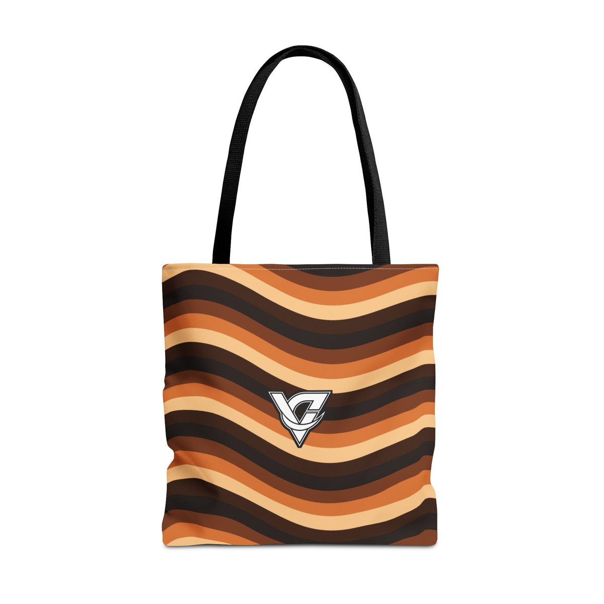 Copper Wave Tote Bag — All-Over Print Gym & Everyday Tote