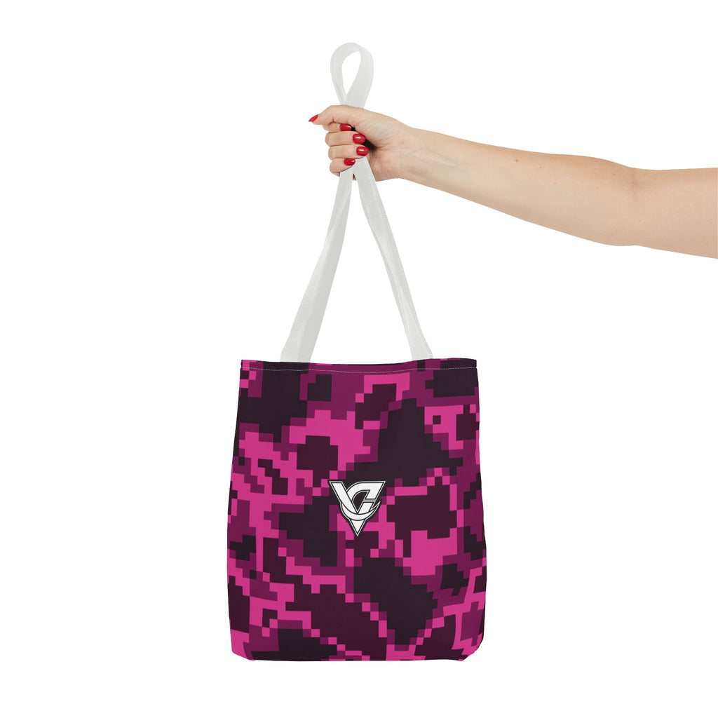 Berry Digital Camo Tote Bag — All-Over Print Gym & Everyday Tote