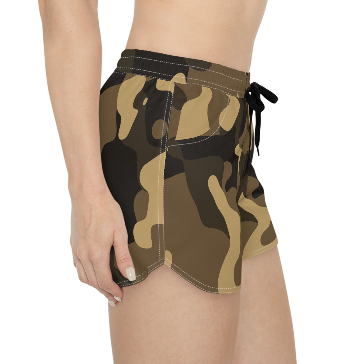 Women's Multipurpose Athletic Shorts with Pockets | Sandstorm Camo