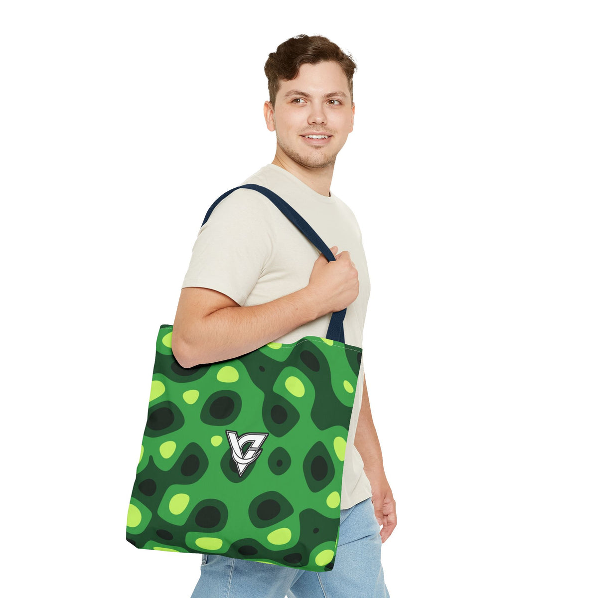 Jungle Ripple Tote Bag — All-Over Print Gym & Everyday Tote