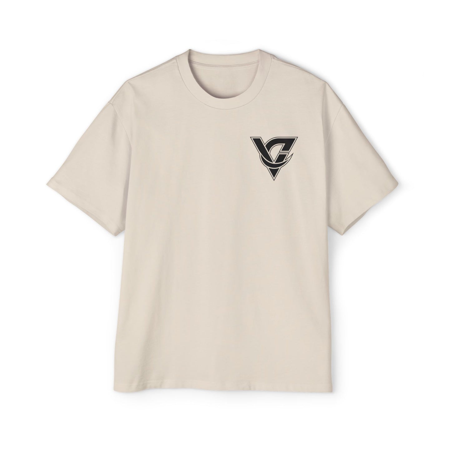 Graphic Tee — Minimal Geometric V Logo Chest Print
