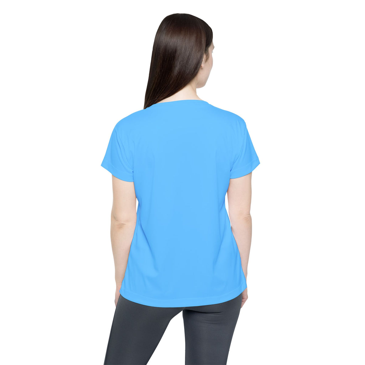 Vantacore Solid Sky Blue Women's Sports Jersey