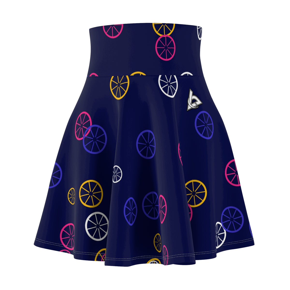 Cycling Royal Flame Icon Storm Women's Athletic Skater Skirt