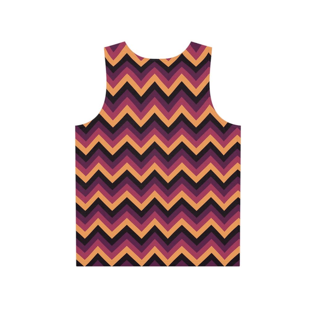 Plum Spice Chevron Men's Athletic Tank