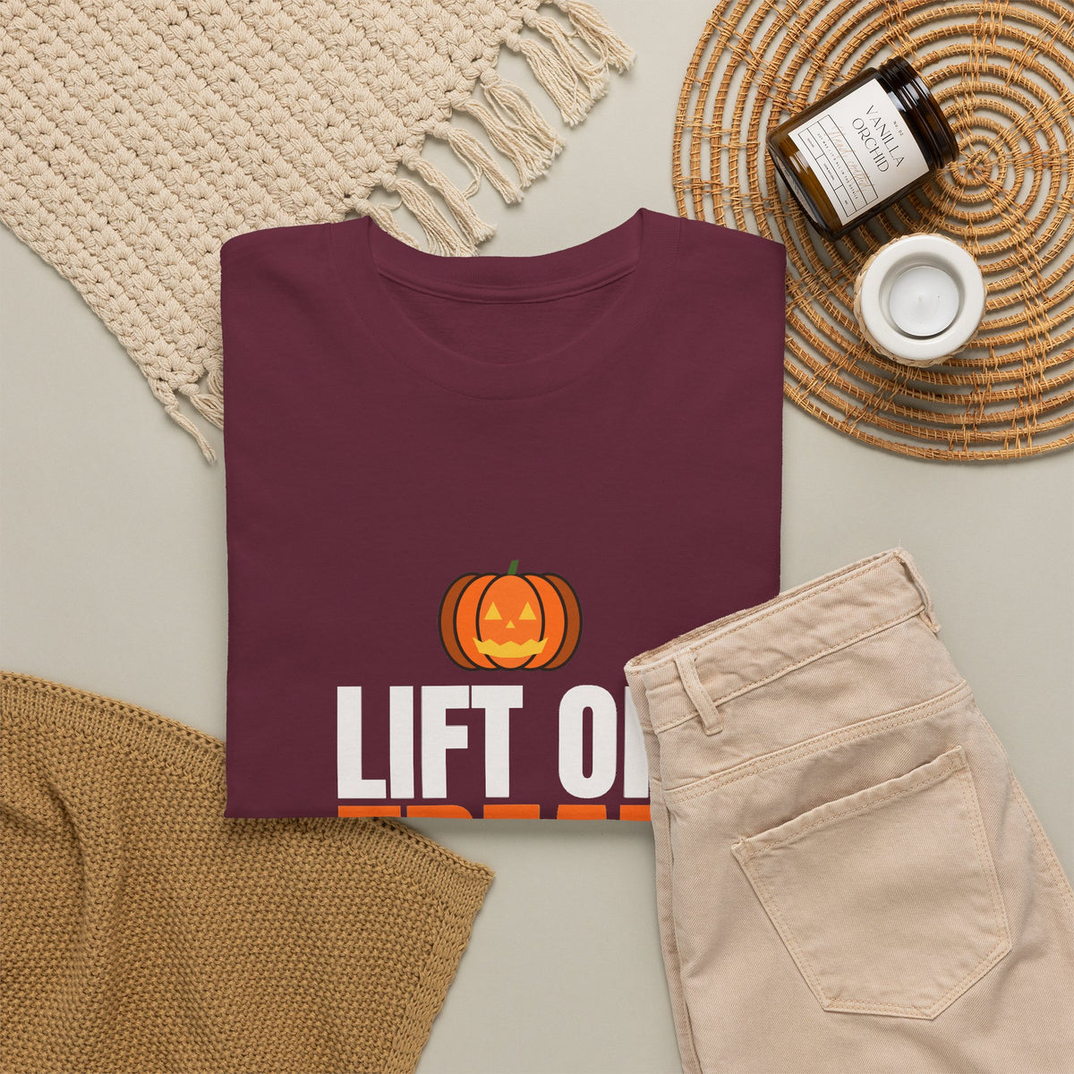 Lift Or Treat | Men's Halloween Graphic Gym T-Shirt