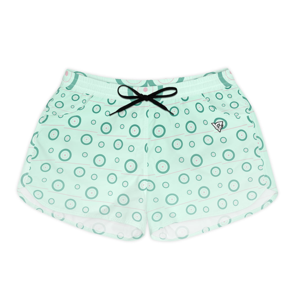 Training & Gym Mint Glow Iron Plate Women's Athletic Shorts with Pockets