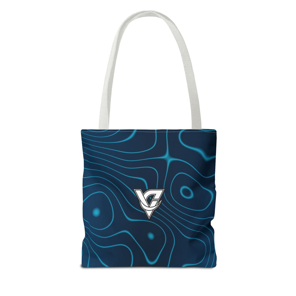 Ocean Topo Tote Bag — All-Over Print Gym & Everyday Tote