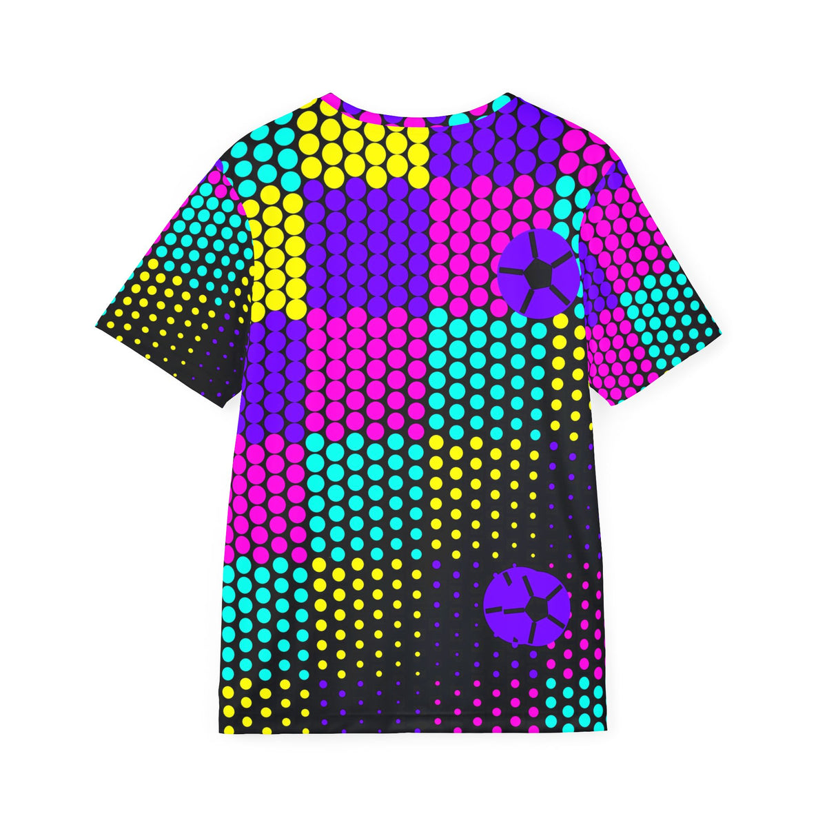 Soccer Midnight Neon Halftone Pulse Men's Sports Jersey