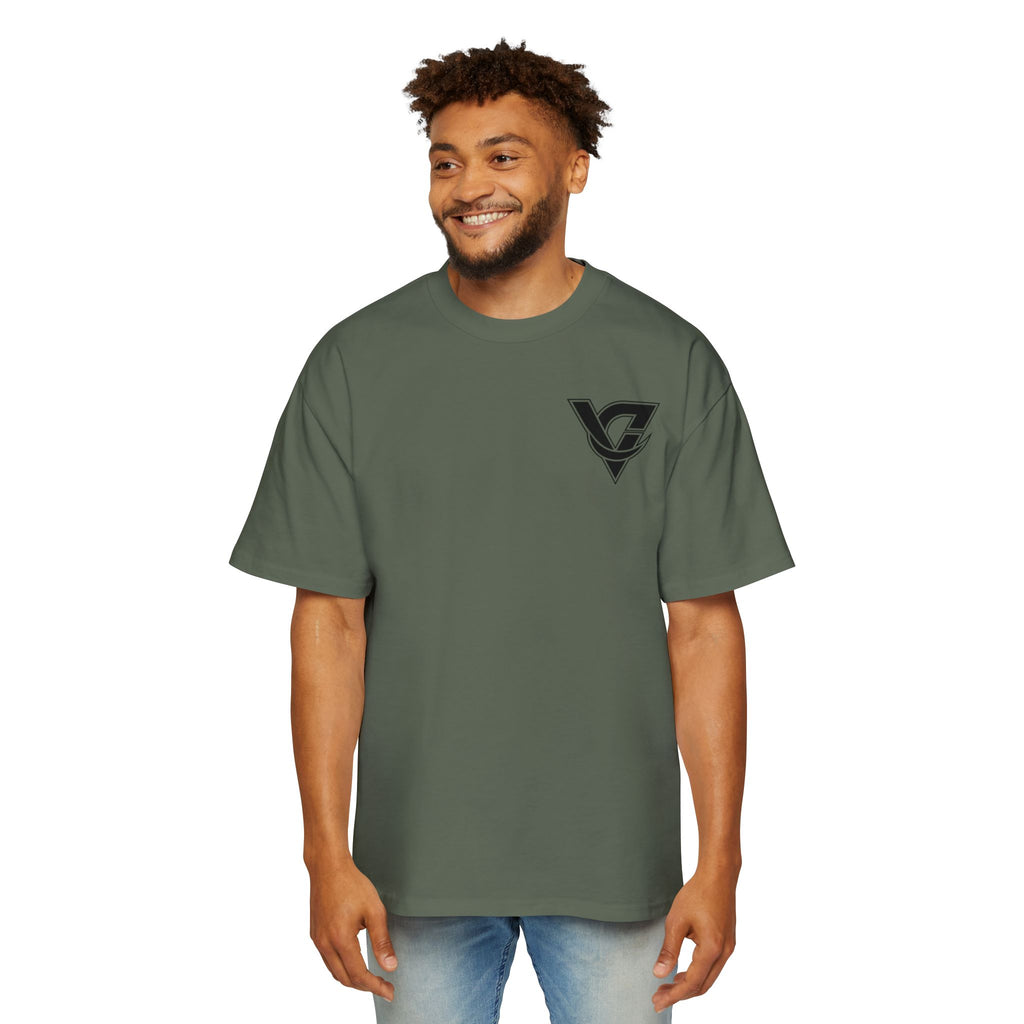 Graphic Tee — Minimal Geometric V Logo Chest Print