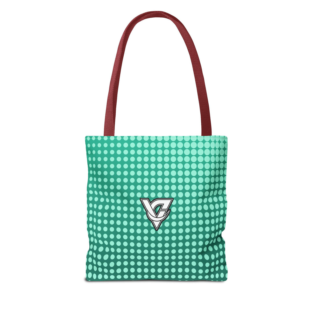 Mint Halftone Tote Bag — All-Over Print Gym & Everyday Tote
