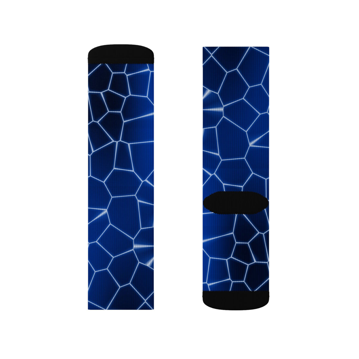 Cobalt Rift Athletic Crew Socks