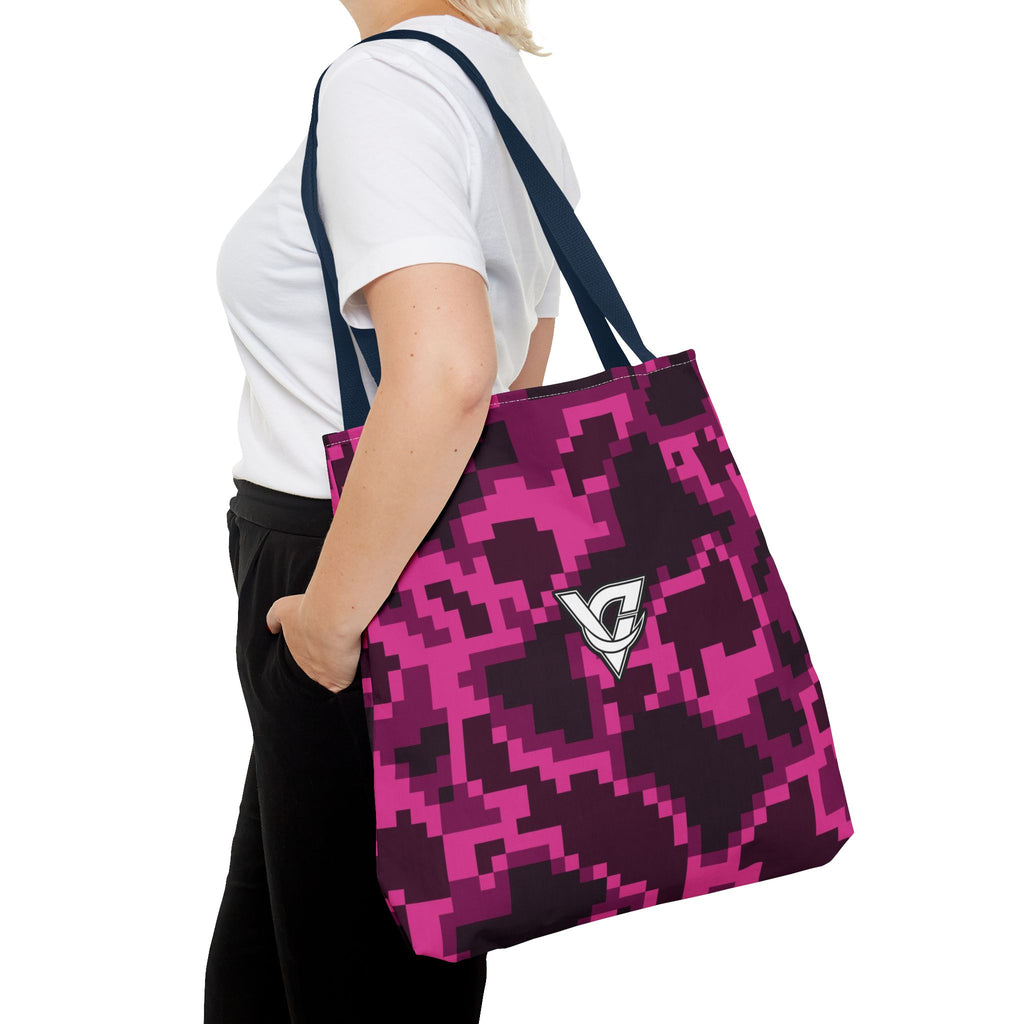 Berry Digital Camo Tote Bag — All-Over Print Gym & Everyday Tote