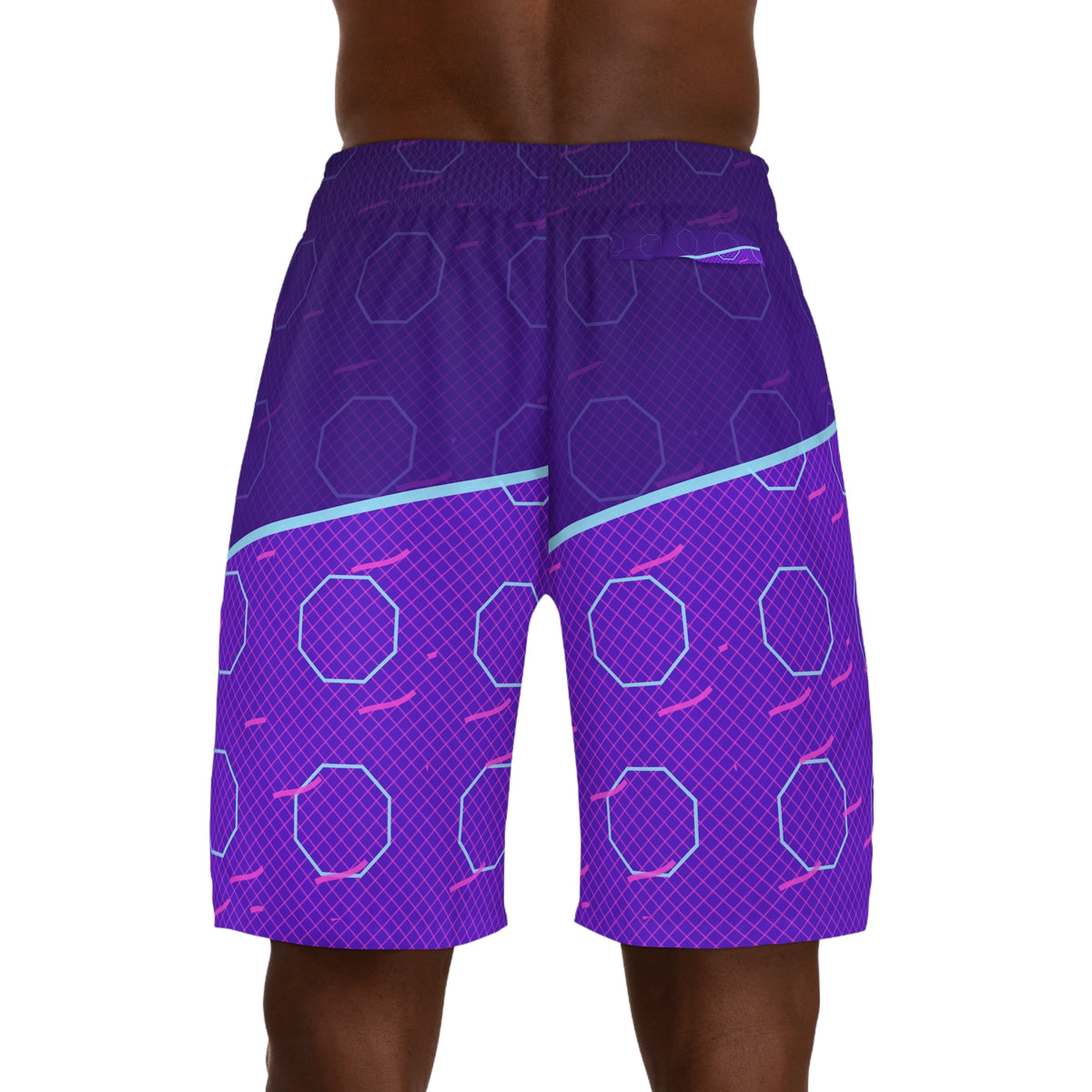 Combat Sports Ultra Violet Cage Mesh Men's Athletic Shorts with Pockets