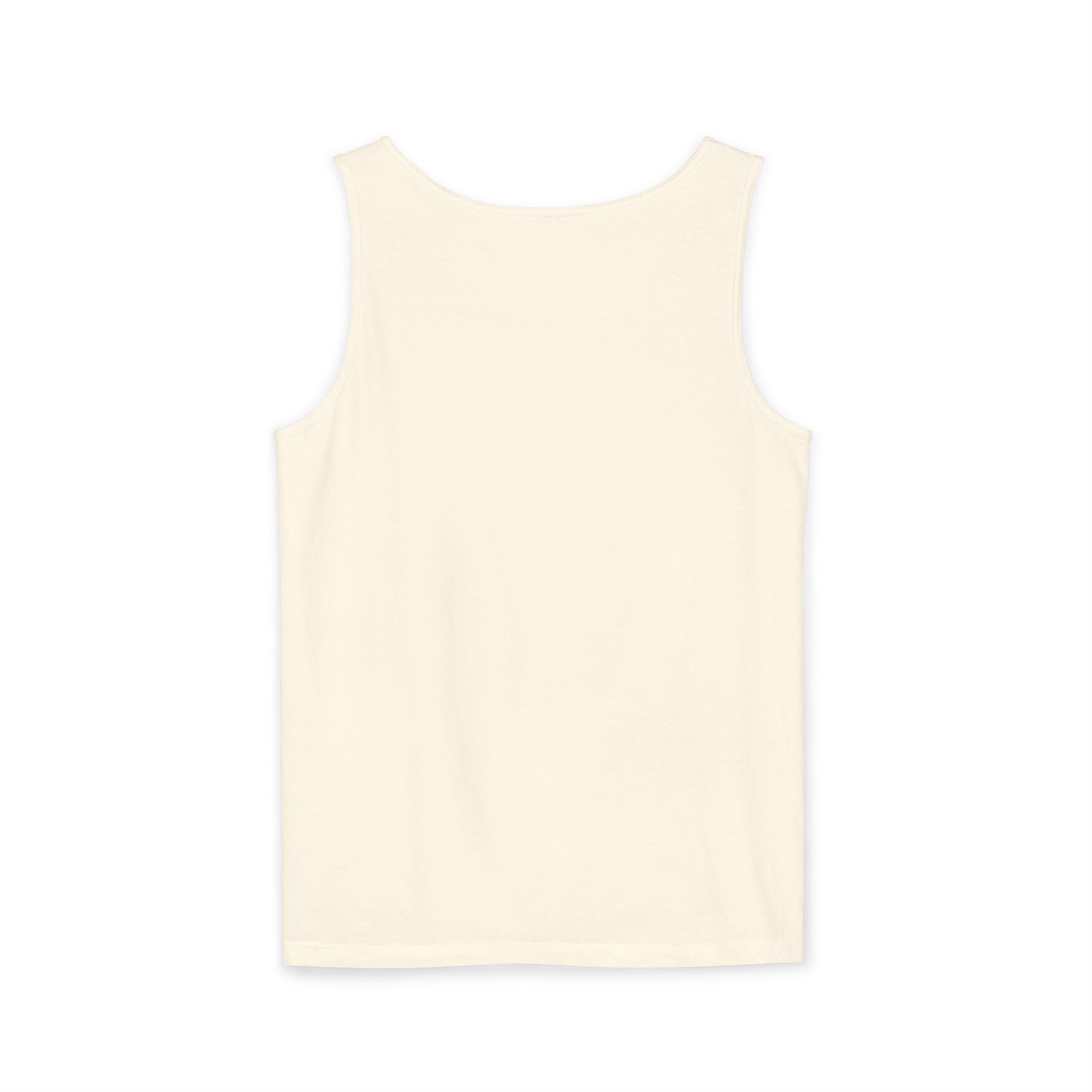 Minimal Geometric Triangle Logo Tank Top | Chest Emblem
