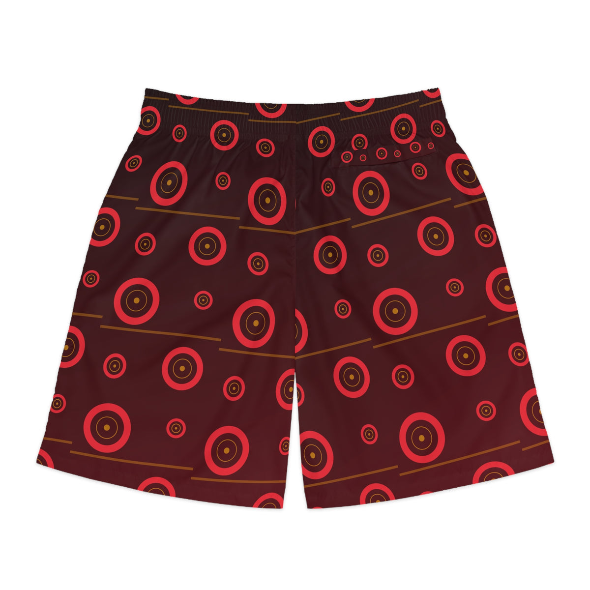 Training & Gym Crimson Blaze Iron Plate Men's Athletic Shorts with Pockets