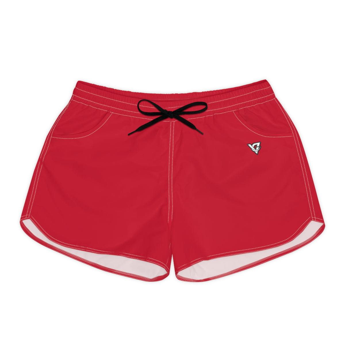 Women's Multipurpose Athletic Shorts with Pockets | Cherry Red Essential