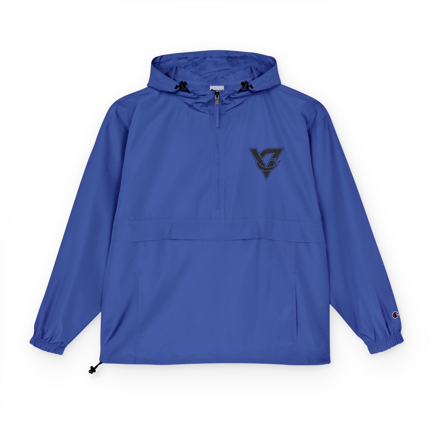 Packable Anorak Jacket — Lightweight Orange Windbreaker with Subtle Chest Logo
