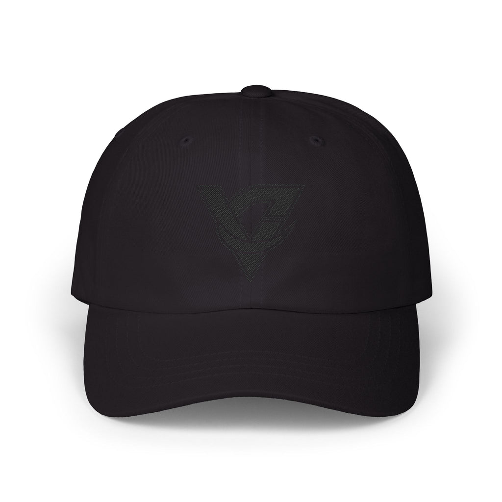 Dad Cap Vintage Monogram Triangle Logo Embroidered Hat by Vantacore Athletics, view 5