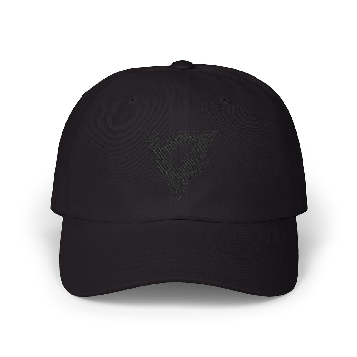 Dad Cap Vintage Monogram Triangle Logo Embroidered Hat by Vantacore Athletics, view 5
