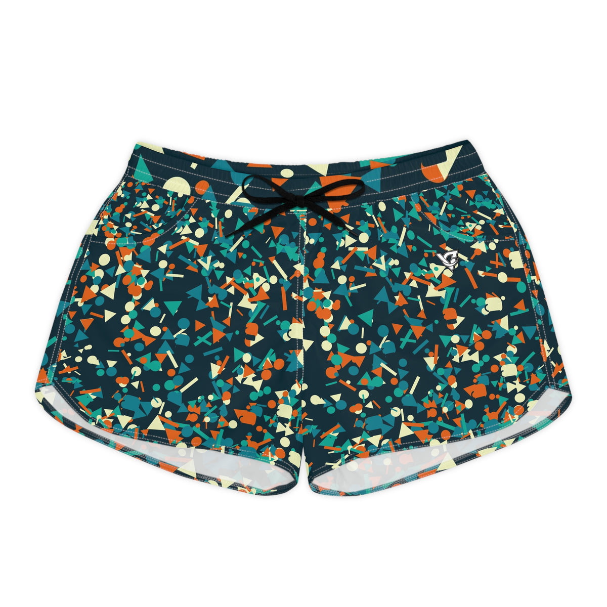 Combat Sports Peacock Confetti Pop Women's Athletic Shorts with Pockets