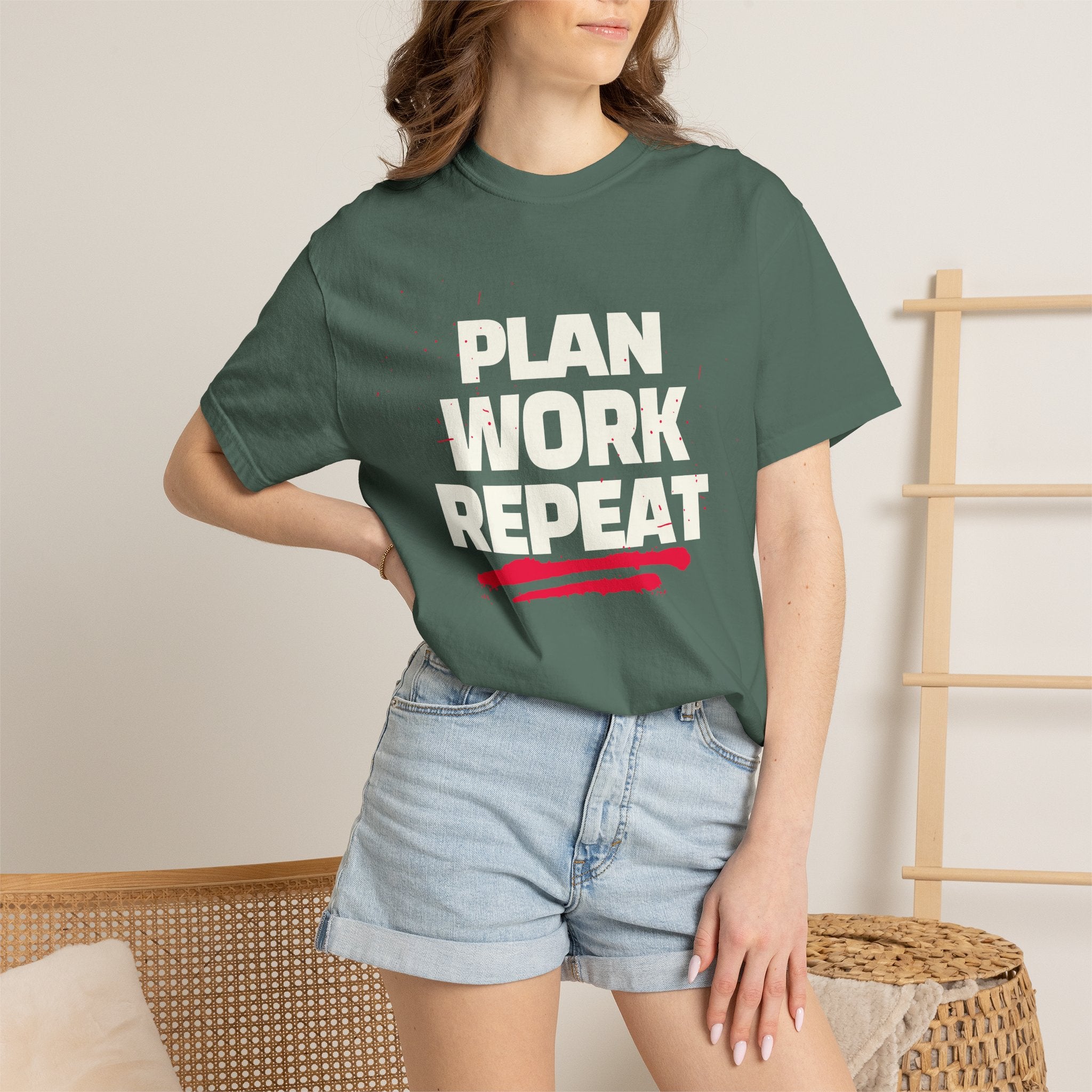 Plan Work Repeat | Graphic T-Shirt