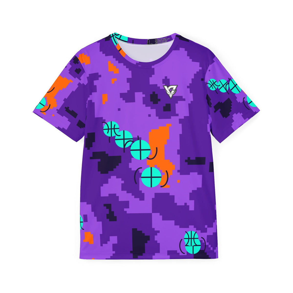 Basketball Galaxy Glow Pixel Camo Men's Sports Jersey