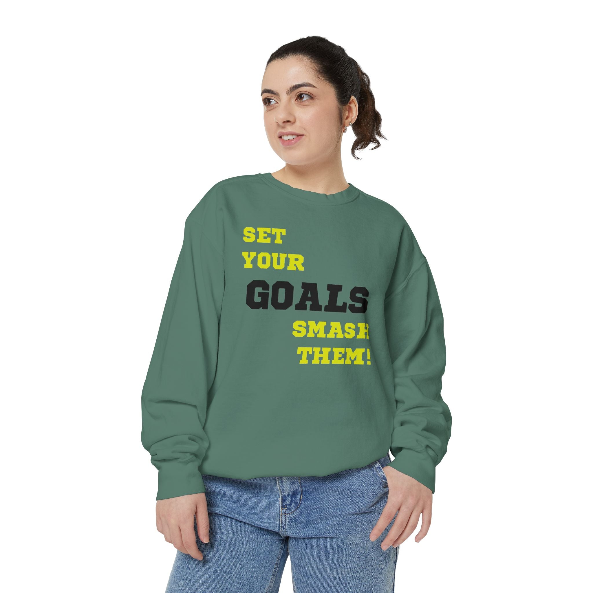 Set Goals | Motivational Crewneck Sweatshirt