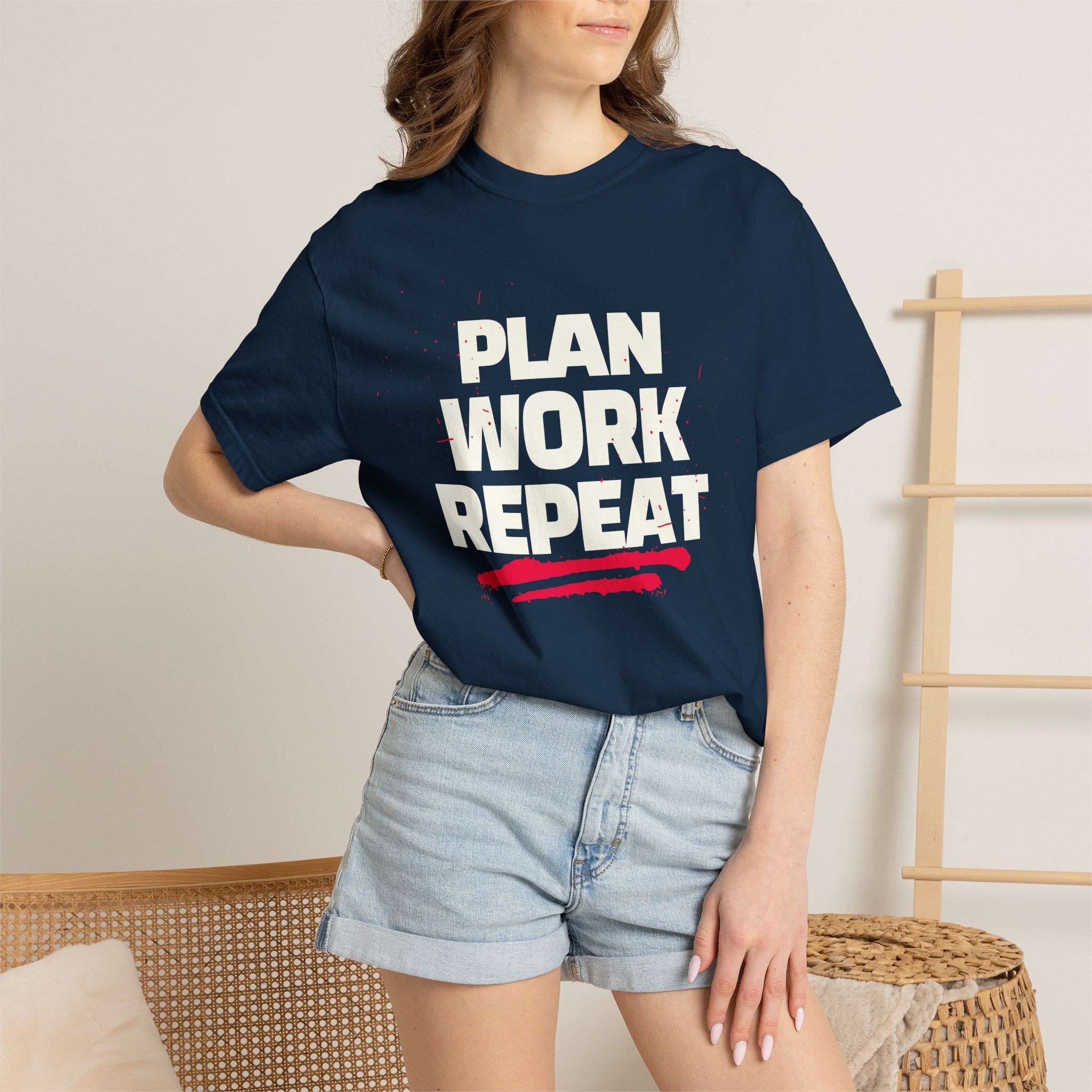Plan Work Repeat | Graphic T-Shirt