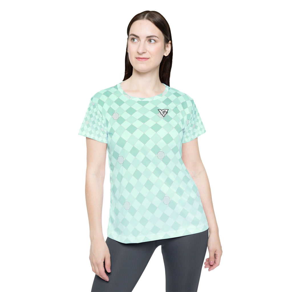 Golf Mint Glow Dimple Links Women's Sports Jersey