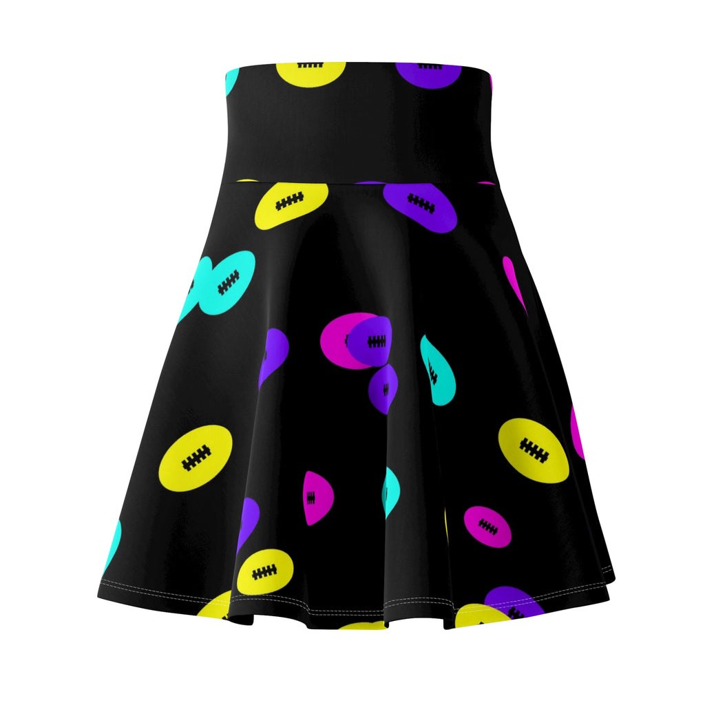 Football Midnight Neon Icon Storm Women's Athletic Skater Skirt