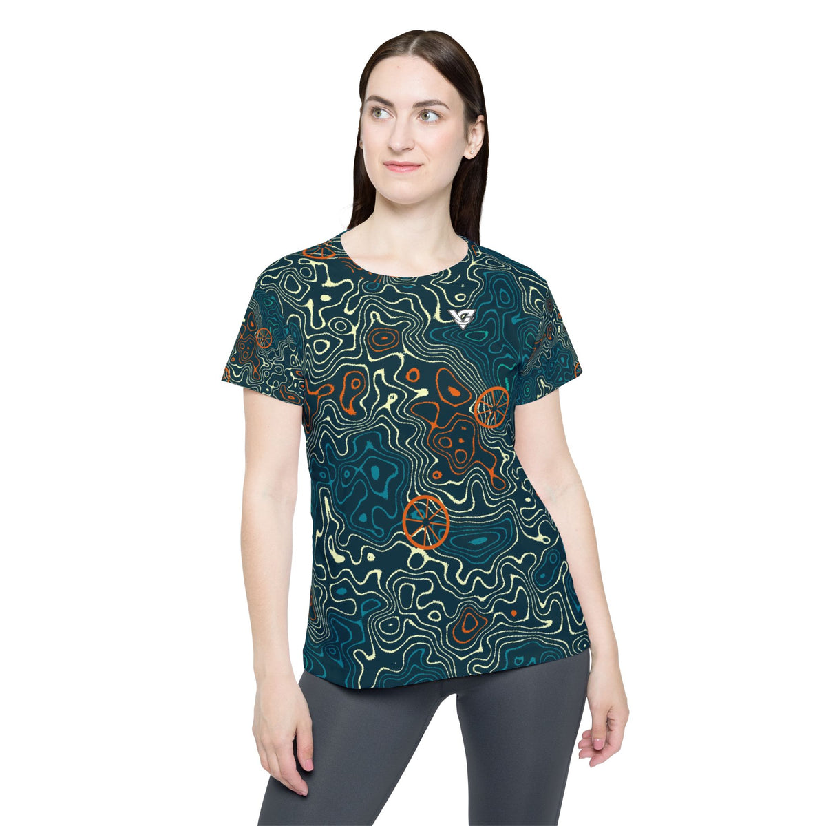 Cycling Peacock Topo Trail Women's Sports Jersey