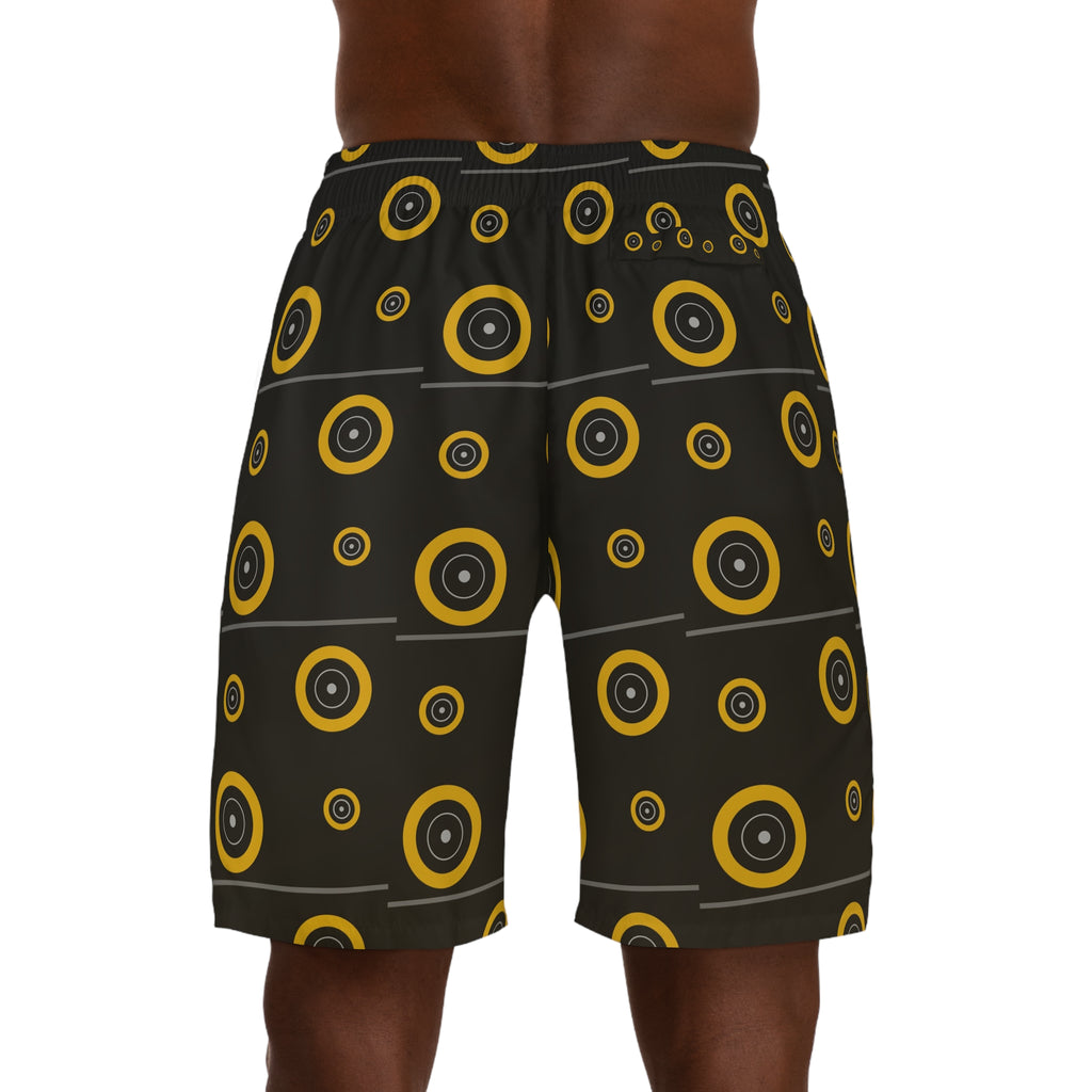 Training & Gym Gold Rush Iron Plate Men's Athletic Shorts with Pockets