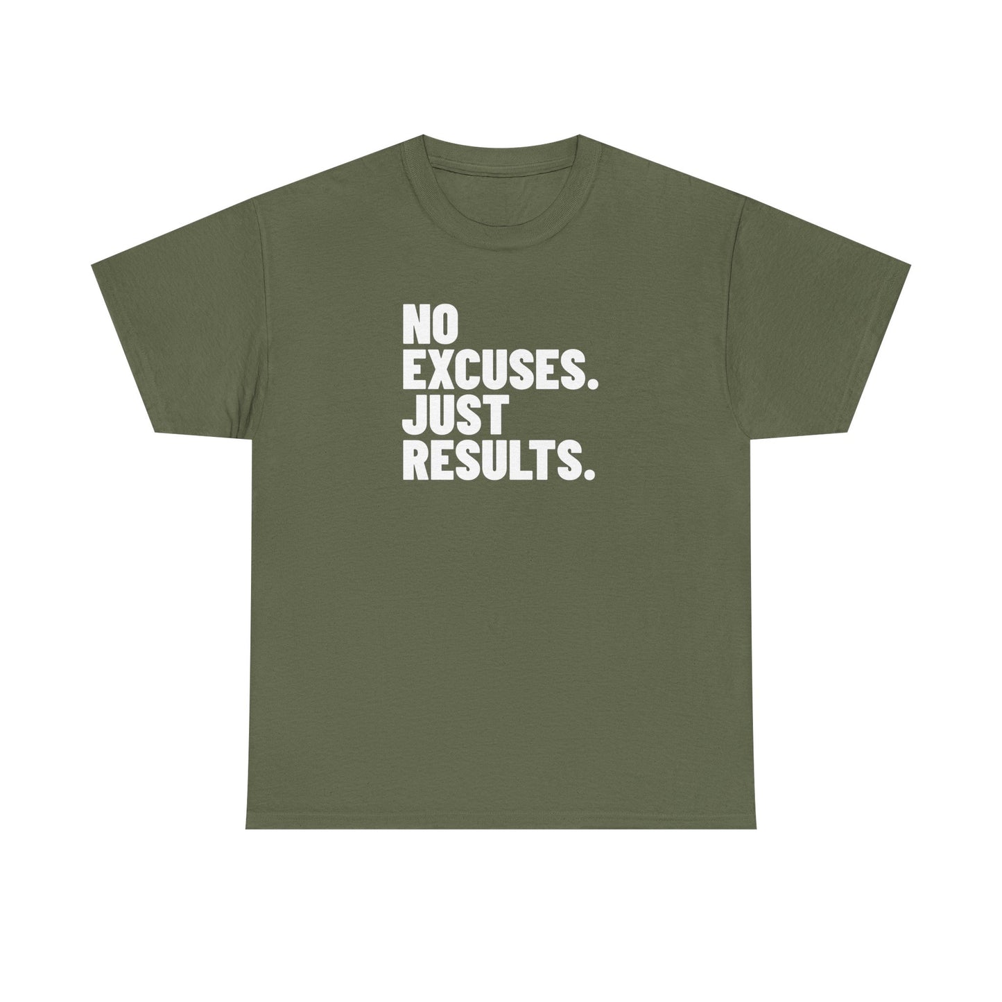No Excuses Just Results | Motivational Fitness T-Shirt