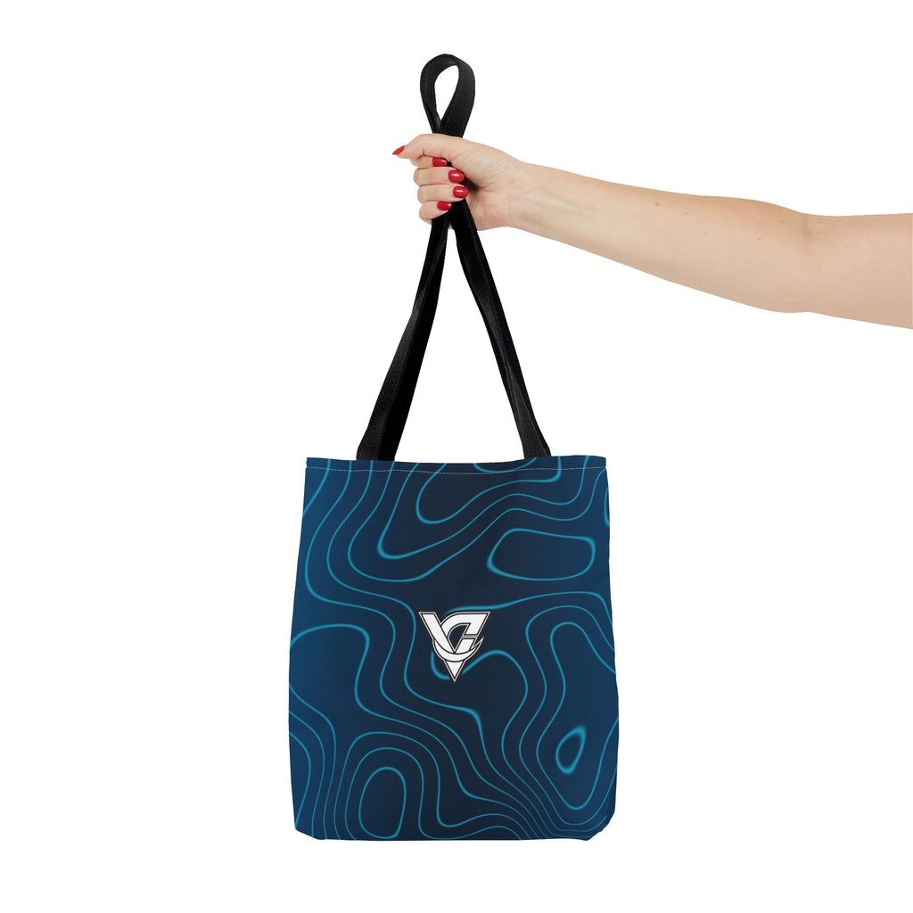 Ocean Topo Tote Bag — All-Over Print Gym & Everyday Tote