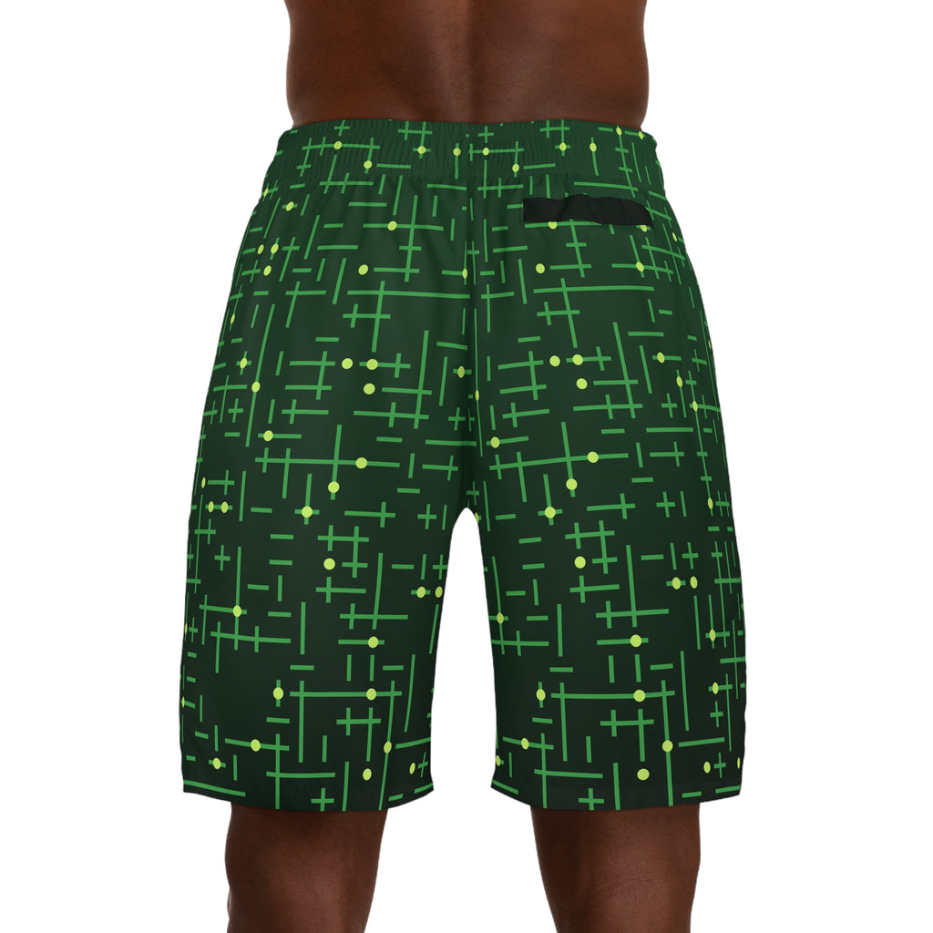 Men's Jungle Circuit Performance Jogger Athletic Shorts with Pockets