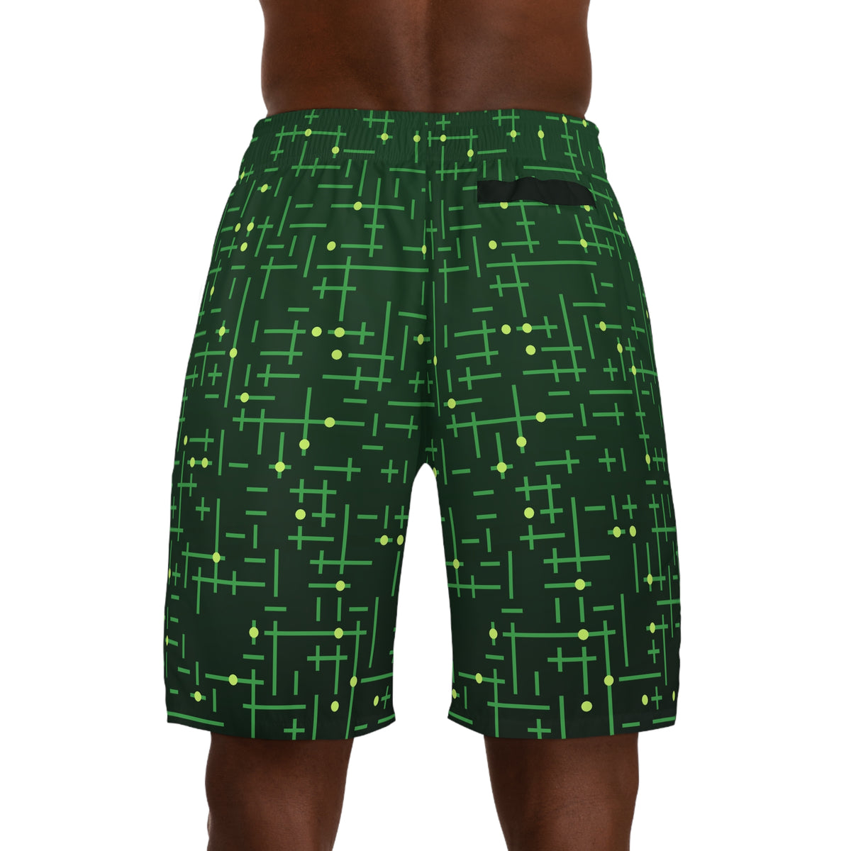 Men's Jungle Circuit Performance Jogger Athletic Shorts with Pockets