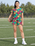 Football Watermelon Checker Drive Women's Sports Jersey - front view