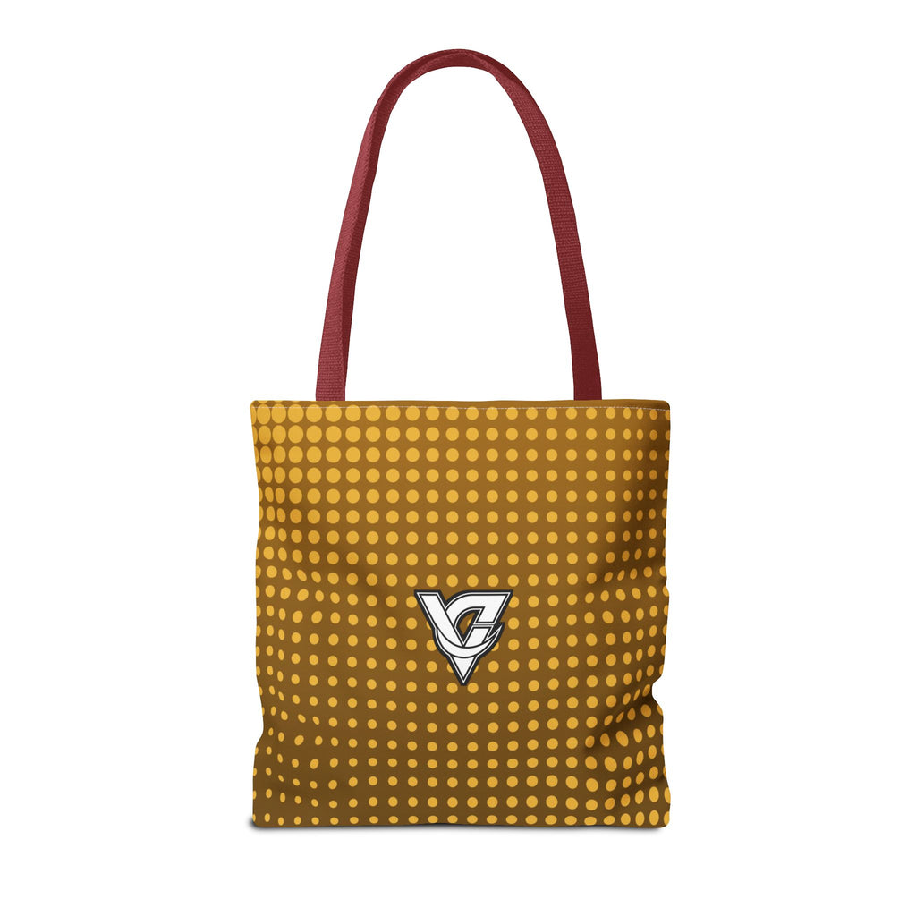 Harvest Gold Halftone Tote Bag — All-Over Print Gym & Everyday Tote