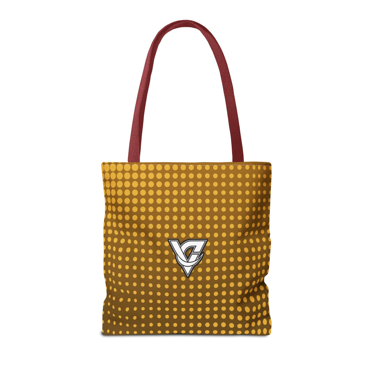 Harvest Gold Halftone Tote Bag — All-Over Print Gym & Everyday Tote